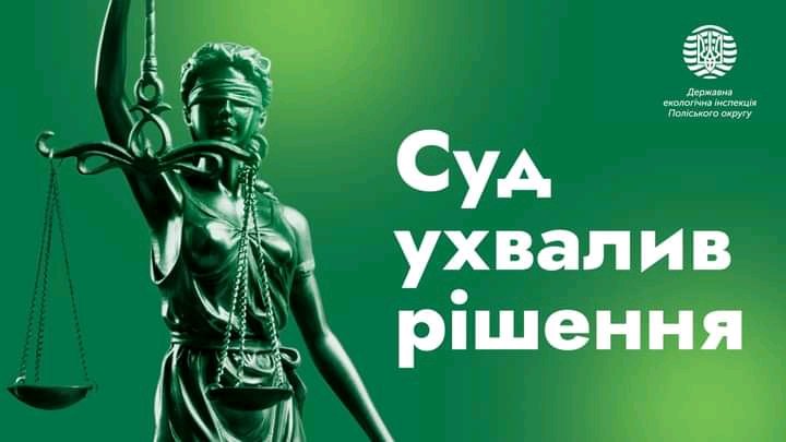За позовом ДЕІ Поліського округу ухвалено судове рішення про тимчасове зупинення діяльності ТОВ 