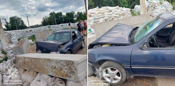 Водія з ознаками алкогольного сп'яніння виявили патрульні під час оформлення матеріалів ДТП
