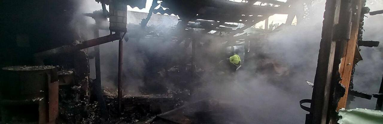 На Житомирщині трапилося займання у господарчій будівлі