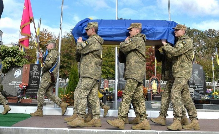 Житомир попрощався із Героями, які повернулись на щиті