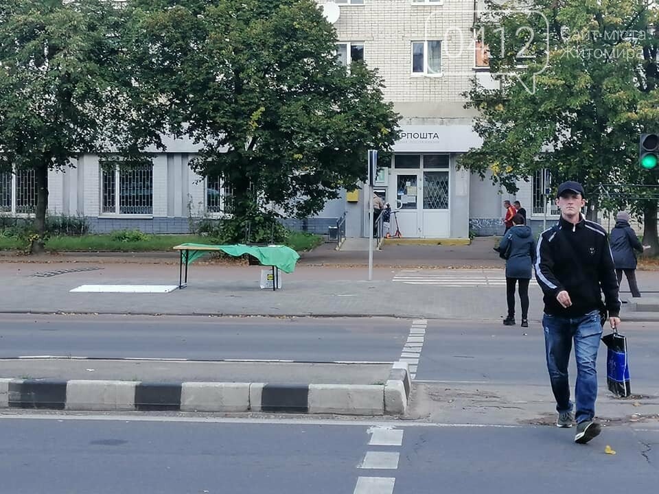 У Житомирі на батьків з малим сином впала металева конструк..., фото-2 У Житомирі на батьків з малим сином впала металева конструкція з передвиборчого намету, фото-2