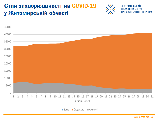 Статистика COVID-19 за січень 2021 року у Житомирській області, фото-3