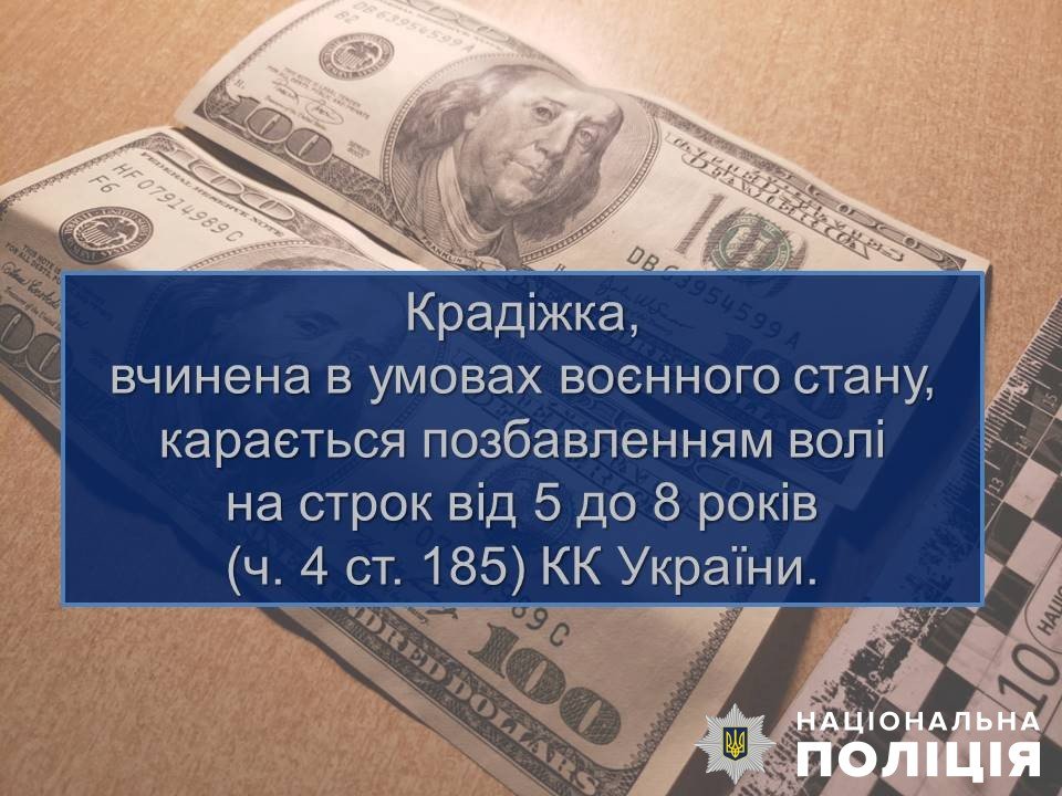 Погостював і збагатився на двісті доларів: малинські поліцейські розшукали причетного до крадіжки