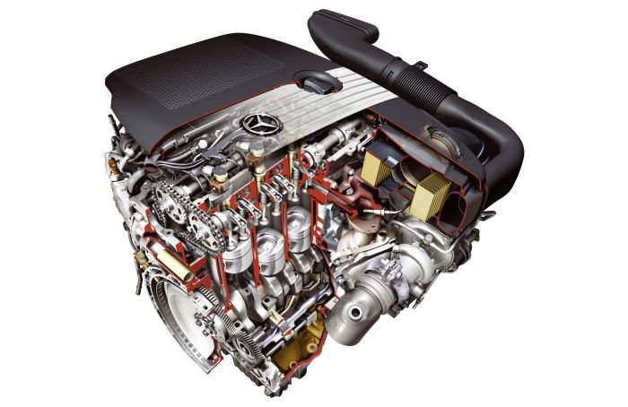 Mercedes-Diesel-Four-Engine